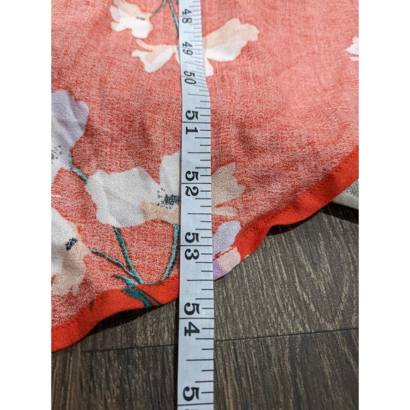 Jack by BB Dakota Fiesta Red Floral High Low Dress Size 0 - Picture 6 of 6